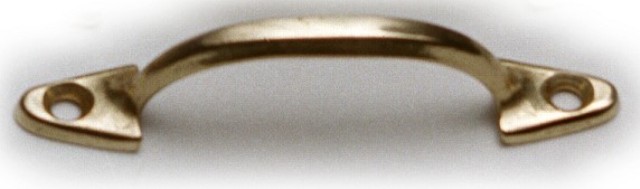 Accastillage voilier - porte - Poign�e laiton vernis