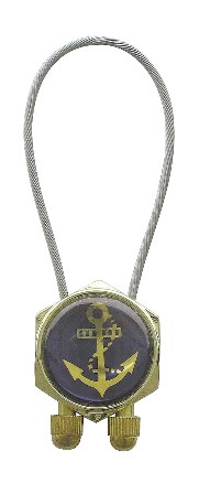 Porte-clé marin & Porte-clés flottants - Porte-clé - Anneau avec ancre en laiton Porte-clé marin & Porte-clés flottants - Porte-clé - Anneau avec ancre en laiton