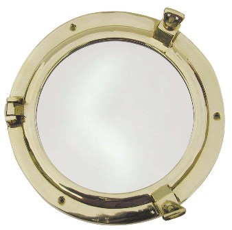 Miroir Hublot en laiton - décoration marine