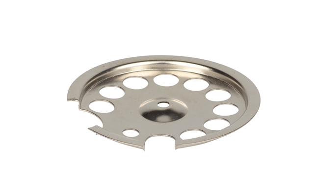Pi�ces de rechange PETROMAX - Fond central en laiton nickel� et chrom� pour lampe � p�trole PETROMAX HK350-HK500