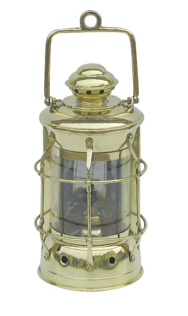 Lampe Nelson à pétrole en laiton - décoration marine