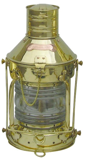 Lampe d'Ancre - Ã©lectrique 230V en laiton - dÃ©coration marine
