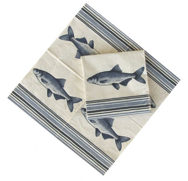 Serviettes - poisson - décoration marine