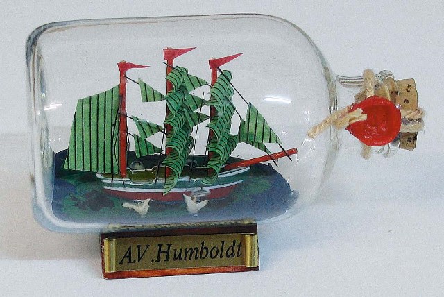 Bateau en bouteille - Alexander von Humboldt - décoration marine