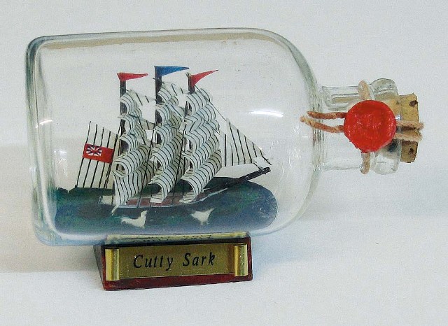 Bateau en bouteille - Cutty Sark - décoration marine