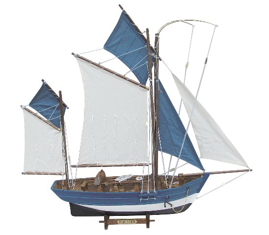 Maquette bateau en bois : Thonier