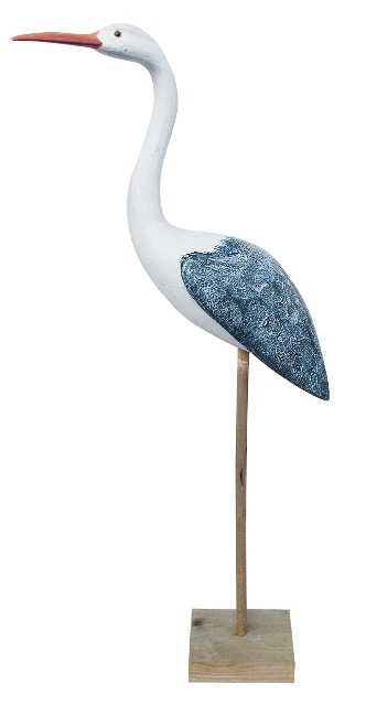Statuette-Oiseau en bois - décoration marine