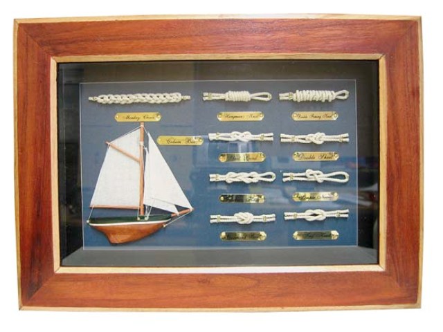 Tableau de nÅuds en bois - dÃ©coration marine