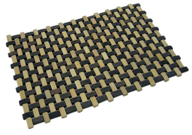 Sous-plat en bois de silang clair-foncé - décoration marine