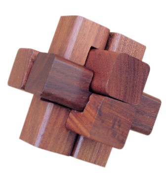 jeux de soci�t� marins - Casse-t�te - N�ud de diable en bois