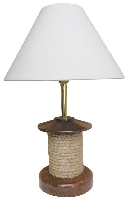 Lampe marine avec cordage en bois - dÃ©coration marine