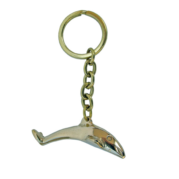 Porte-cl� marin & Porte-cl�s flottants - Porte-cl� marin en Laiton sans coffret - Dauphin