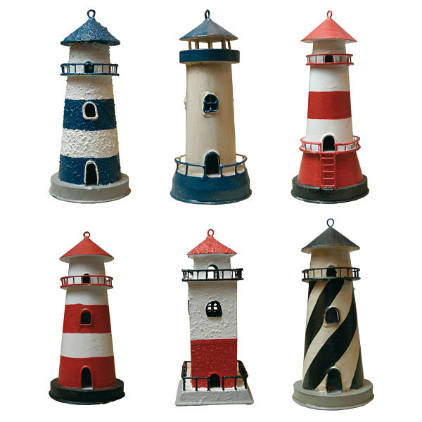 Set de 6 phares marins - décoration marine