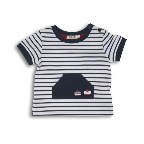 vetement marin b�b� - Tee-shirt marin manches courtes pour b�b�