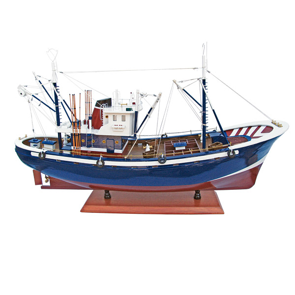 Maquette de bateau Thonier - décoration marine