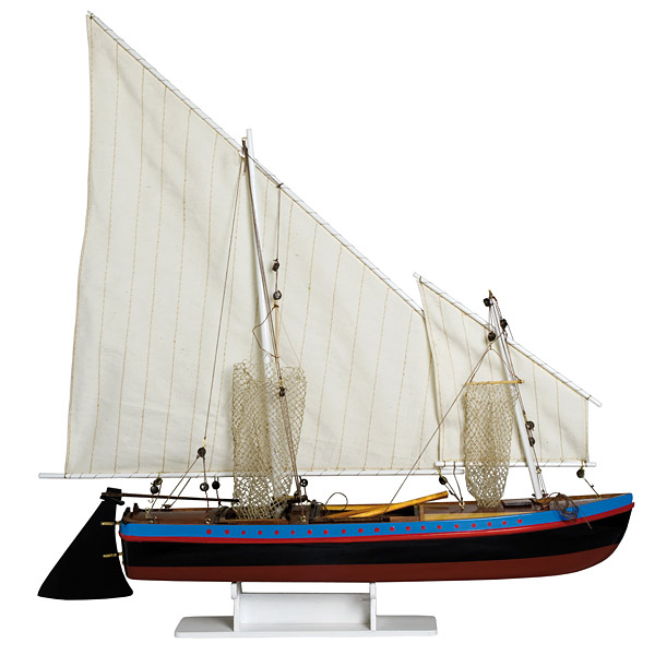 Maquette de bateau de peche Topo - décoration marine