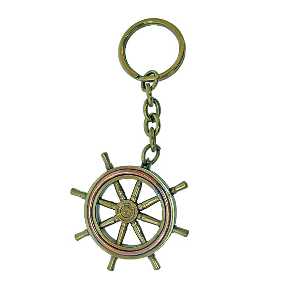 Porte-clés barre à roue - décoration marine