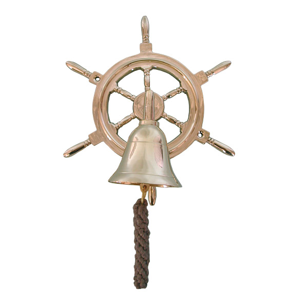 Barres à roue de voilier - thimonier marin - Barre à Roue avec Cloche Barres à roue de voilier - thimonier marin - Barre à Roue avec Cloche