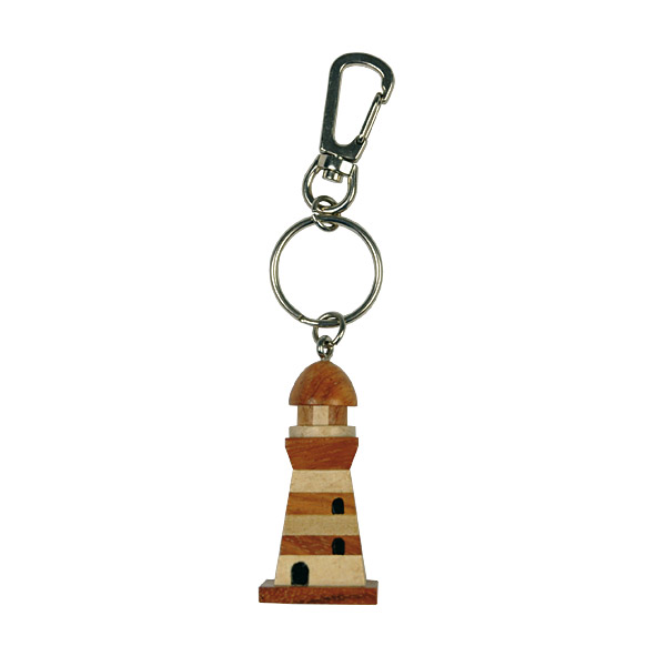 Porte-clé en bois - Porte-clés Bois Phare Carré Porte-clé en bois - Porte-clés Bois Phare Carré