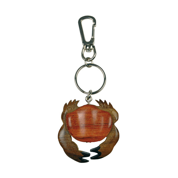 Porte-clé en bois - Porte-clés Bois Crabe Porte-clé en bois - Porte-clés Bois Crabe