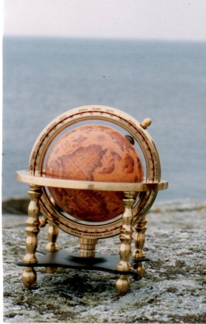 Globe terrestre 4 supports - décoration marine