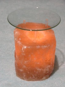 Bougeoir en cristal de sel - Bougeoir en cristal de sel