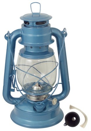 Lampe tempête bleue - décoration marine