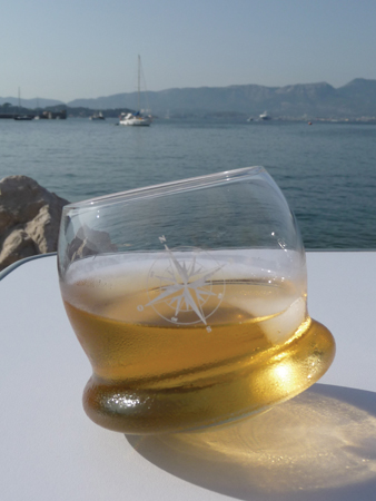 Verre culbuto - décoration marine