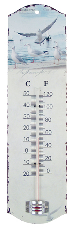 Thermomètre mouette  - décoration marine