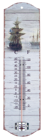 Thermomètre chamois - décoration marine