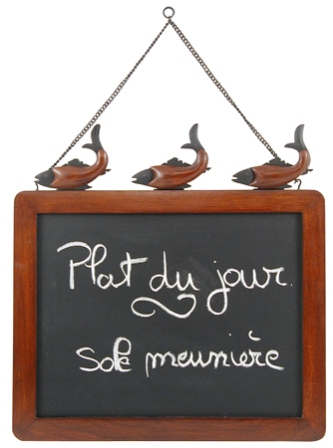 Ardoise murale - décoration marine