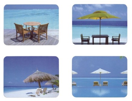 sets de table plage - décoration marine