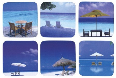 dessous de verre plage - décoration marine