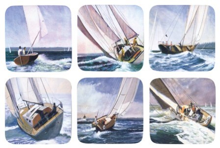 dessous de verre voilier - décoration marine