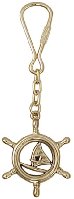 Porte-clé barre-à-roue - décoration marine