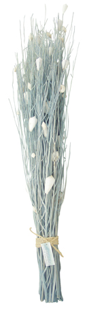 Gerbe bleue et coquillages marins - décoration marine