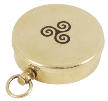 Boussole - Boussole Laiton brossé Boussole - Boussole Laiton brossé