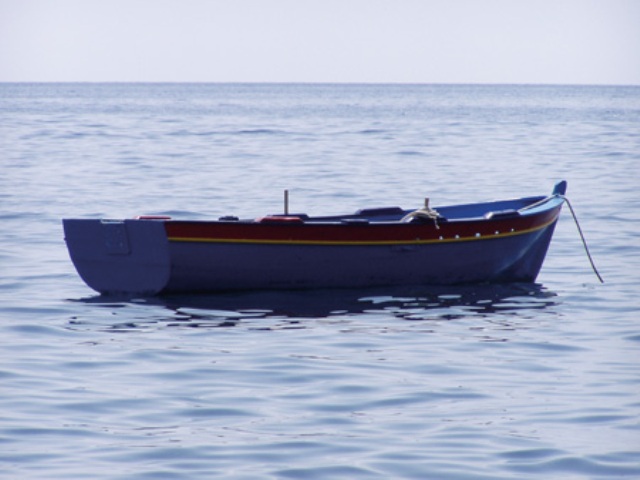 Tableau barque de pècheur - décoration marine