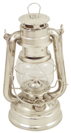 Lampe tempête nickelée - décoration marine