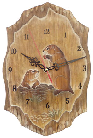 Horloge pour enfaant avec marmotte - décoration marine