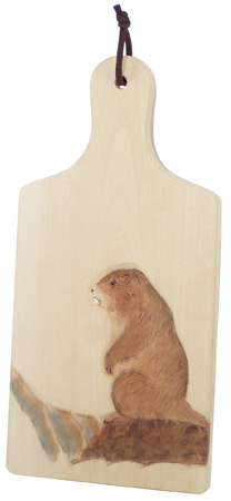 Planche à découper marmotte - décoration marine