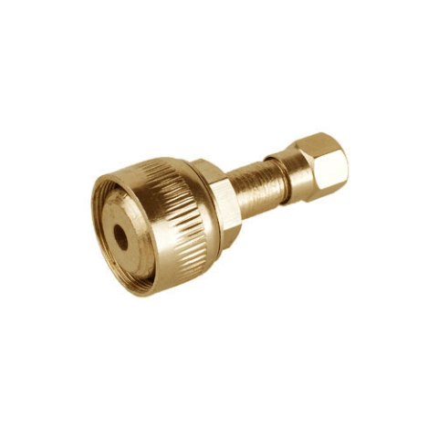 Adaptateur pour pompe de gonflage de lampe PETROMAX en laiton poli - décoration marine