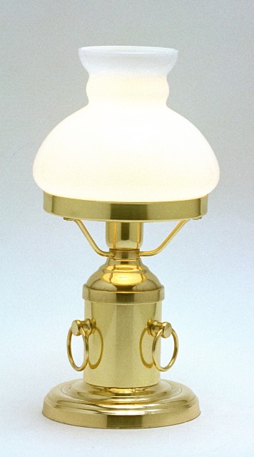 Lampe de bureau opaline - décoration marine