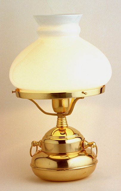 lampe de bureau opaline - décoration marine