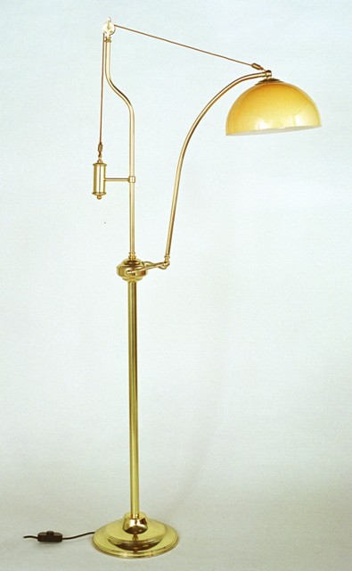 Lampadaire - Lampadaire marin opaline de luxe