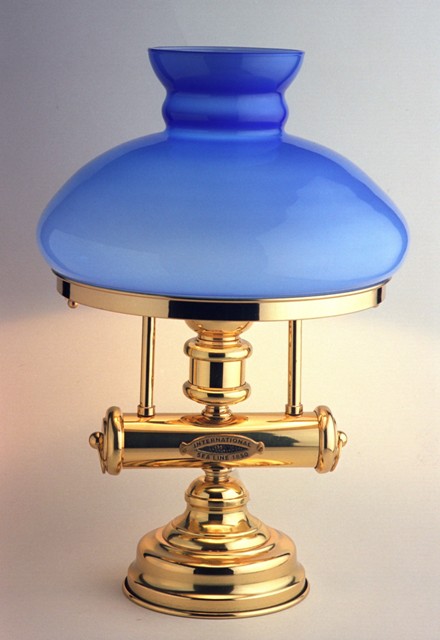 lampe opaline de bureau ministre - décoration marine