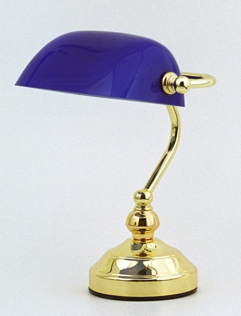 Lampe de bureau opaline - décoration marine